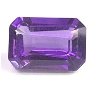 Amethyst 5x7 mm. Octagonal shape natural Stone 1 5x7 mm octagon 1 gemstone