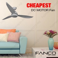 [DC Motor] Fanco B-Star Ceiling fan with 3 Tone LED Light, Remote and FREE Installation