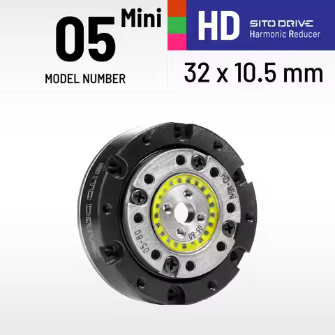 SitoDrive HD-05 Harmonic Drive Reducer Nema 11 Servo Motor 80 Ratio Horizontal Mounting High Torque