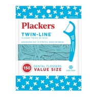 美國 Plackers 派樂絲 - 雙線倍潔亮白牙線棒-150入