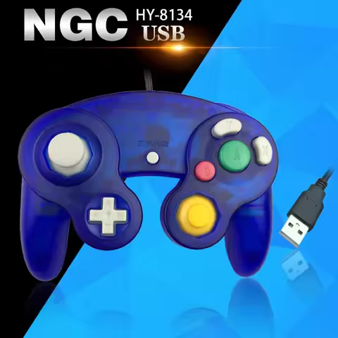 For Gamecube Controller USB Wired Handheld Joystick For Nintend For NGC GC Controle For MAC Computer
