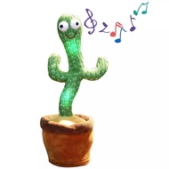 Dancing Recording Cactus Talking Plush Shake Toy with Song &amp; Dance Early Education Funny Toy Birthday Gift for Kid Baby Boy Girl Cooragen Dancing Cactu Plush Shake Funny Early Education Toy