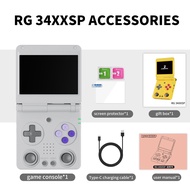 ANBERNIC RG34XX SP Linux Handheld Game Player Wireless Flip Cover HD PSP Arcade Game 64-Bit Game Con