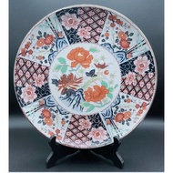 Imari porcelain red five-color plate size 31cm