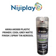 AIKKA AK0888 PLASTIC PRIMER ( COOL GREY MATTE FINISH ) SPRAY TIN AEROSOL