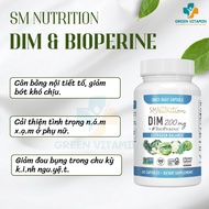 Acne reduction pills & PCOS, hormone balance and estrogen metabolism SMNutrition DIM & Bioperine 200