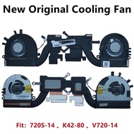 New Original For Laptop  Lenovo Ideapad 720S-14 720S-14IKB K42-80 V720-14 Cooling Fan Heatsink Radia