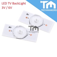 3v 6v LED TV Backlight Replacement SMD Lamp Lamp Beads With Optical Lens Fliter for 32-65in LCD Convax Len Back Light