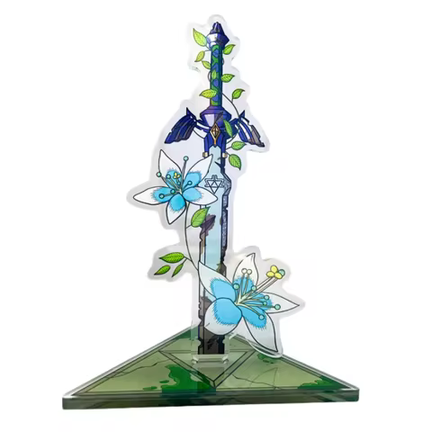 The Legend of Zelda Master Sword and Silent Princess Acrylic Standee The Legend of Zelda Floral Stan