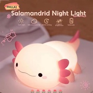 FKILLAONE Night Light, Cute Axolotl Nightlights Nursery Sleeping Lamp,  Desktop Decoration Touch Con