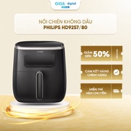 Philips HD9257/80 5.6 liter Oil-Free Fryer - Transparent glass surface - RapidAir - 7 cooking progra