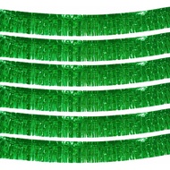 6 Pack 10 Feet Foil Fringe Garland Metallic Foil Tinsel Fringe Garland Wall Hanging Foil Fringe Bann