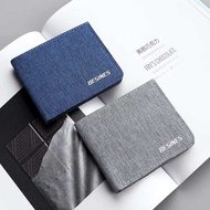 wallet for man dompet Canvas Wallet Men's Short Student Ultra-Thin Minimalist Bank Card Holder Walle