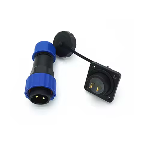 SP20 Aviation Plug IP68 Square Type socket waterproof connector 1/2/3/4/5/6/7/9/10/12/14Pin Industri