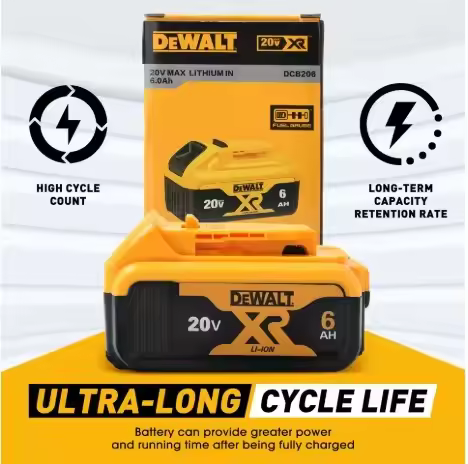 Genuine DeWALT Original Battery 20V/60V 2Ah 5Ah 6Ah 9Ah MAX FlexVolt Li-Ion Battery for DeWALT Power