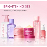 Perfect Set Glad2Glow 6In1 Skincare Set With Brightening Toner Micellar Water Retinol Niacinamide Mo