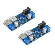 UCTRONICS DC 9V 12V 24V to DC 5V 5A Buck Converter Module, 9-36V Step Down to USB 5V Transformer Dua
