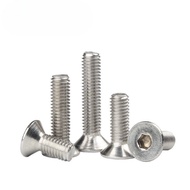 Flat Head Screw 304 Stainless Steel Hexagon Socket Hexagon Socket Head Screw Hexagon Socket Screw Bo