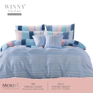 WINNY 5 In 1 Home Joyance Microfiber Comforter Set - Super Single/Queen/King 580TC