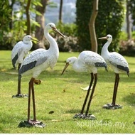 Courtyard Egret Factory Direct Sales Garden Egret Ornaments Resin Garden Decoration Crafts Simulatio