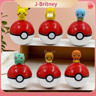 J-BRITNEY ไซดั๊ก โปเกมอนโปเกมอน Squirtle ปิกาจู ลูกบอลเอลฟ์สัตว์เลี้ยง สุ่มแบบสุ่ม Bulbasaur ลูกบอลป