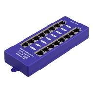 Yours MO-Gigabit 8 Port PoE Injector Mid-Span PoE Injector Mode B for UBNT CCTV Network Wall-Mounted