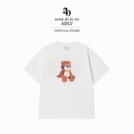 ADLV [acme de la vie] เสื้อยืด Oversize รุ่น Ac Teddy Bear Short Sleeve T-Shirt Cream (50172STBSSU_F
