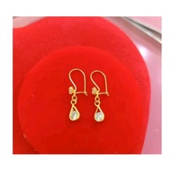 925 SILVER GOLD PLATED VARIATION EARRINGS Earrings for Women Subang Telinga Anting Titanium Anti Kar