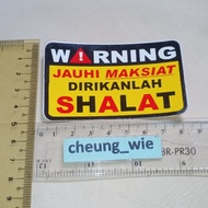 WARNING Stickers You Ask for Prayer