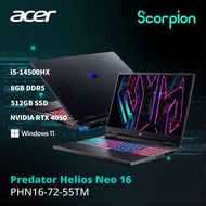 Acer Predator Helios Neo 16 PHN16-72-55TM Gaming Laptop（Aeon Credit Services-36 Monthly Installments