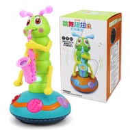Saxophone Same Style Electric Singing Twisting Worm Children's Music Lighting Caterpillar Blowing Sa