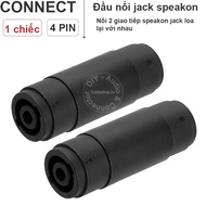 2 Female speakon speaker jack connector - 1 Female speakon connector