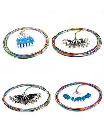 2Set/10Sets 12Core SCAPC Fiber Optic Pigtail Simplex 0.9mm 9/125 Single Mode SM SX LC UPC LZSH Optic