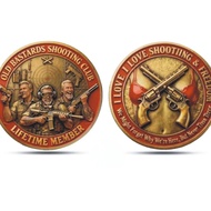 Old Guy Hunter Coin Commemorative Coin Club Hunter Challenge Coin Fun Hunter Commemorative Coin