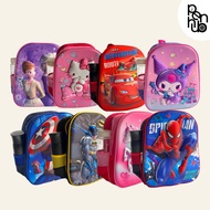 3D 2D Students Character Bag Grade School Bag - Penhub