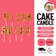 Numbering Candles/Number Candle/Gold Candle/Rose Gold Candle/Birthday Number Candle/Birthday Candle/