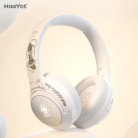 HaaYot Girls Cute Over Ear Headphones Gaming Headset for kids for School Active Noise Cancelling Wir