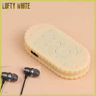 Lofty เครื่องเล่นเพลง MP3น่ารักพกพาได้ขนาดเล็กสีขาว1ชิ้นสนับสนุน TF เครื่องเล่นเพลง USB