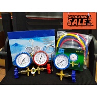 ⚡️SHOCKING SALE⚡️ CAR AIRCOND GAS METER +FREE 3pcs HOSE CONNECTOR PIPE R134 R1234 R22 R410A GAS TEST