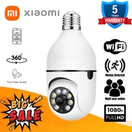 XIAOMI CCTV Camera Connect Cellphone CCTV Camera No Need Internet CCTV With Audio And Speaker 1080P HD Wireless IP Security Cameras CCTV Light Bulb Connect To Cp Light Bulb With Camera 360 Night Vision Two-way Audio CCTV Security Cameras