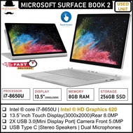 MICROSOFT SURFACE BOOK 1 / BOOK 2 CORE i5/i7 (6th / 7th GEN) LAPTOP 13.5" TOUCH WINDOWS 10 PRO