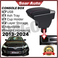 Toyota WIGO Accessories Car Organizer 2013 to 2024 Toyota Wigo Console Box Armrest Box 2 Layer 7 US