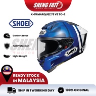 SHOEI X-FIFTEEN A.Marquez 73 V2 TC2 Helmet Original Motor Visor Topi Keledar Full Face Original Superbike X-15 X15 TC-2