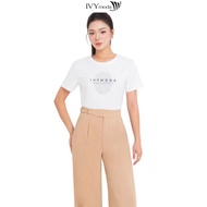 [ Nhập mã LAZSOCIAL99 - Giảm 30% tối đa 99K đơn 199K ] Signature Tee - Áo thun cotton IVY moda Áo cô