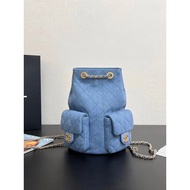 Chanel Simple Versatile Commuter Lightweight Denim Denim Backpack Backpack