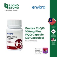 Envora CoQ10 Co-enzyme Q10 Plus PQQ  100mg x 30s - Heart Health, Energy Booster, Anti Aging | Kesiha