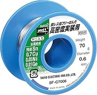 Taiyo Electric SF-C7006 Silverless Lead Free Solder φ0.02 inch (0.6 mm), Tin Residual: 0.7% Copper, 