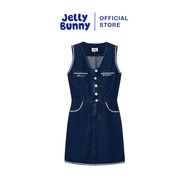 JELLY BUNNY เดรสเดนิมสั้นแขนกุด รุ่น B25WGWB019