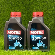 MOTUL 4T 10W50/20W50  MINERAL ENGINE Oil Motorcycle 1 LITER 100% 4T OIL MINYAK HITAM