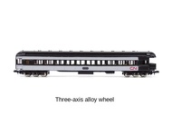 N Scale 1/160 CN Railway Passenger Car Sightseeing Car Train Model Plastic/Alloy Wheel Train Toy Com